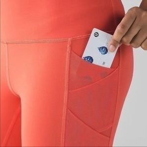 Lululemon Rise and Flow Pocket Pant - Cape Red. Size 4.